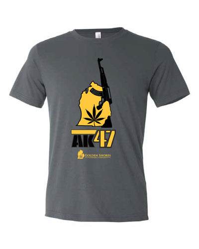 Men's AK47 T-Shirt - Golden Shores Cannabis